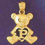 14K GOLD INITIAL CHARM - P #9580