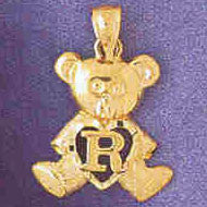 14K GOLD INITIAL CHARM - R #9580