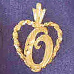 14K GOLD INITIAL CHARM - O #9581
