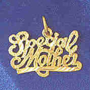 14K GOLD SAYING CHARM - SPECIAL MOTHER #9720