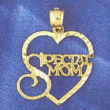 14K GOLD SAYING CHARM - SPECIAL MOM #9728