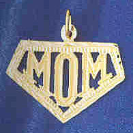 14K GOLD SAYING CHARM - MOM #9738