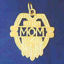 14K GOLD SAYING CHARM - MOM #9739