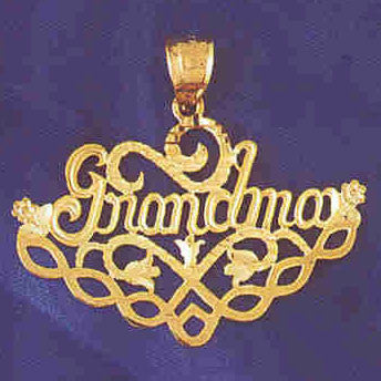 14K GOLD SAYING CHARM - GRANDMA #9999