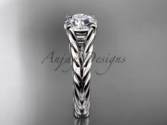 Platinum twisted rope wedding ring RP8108