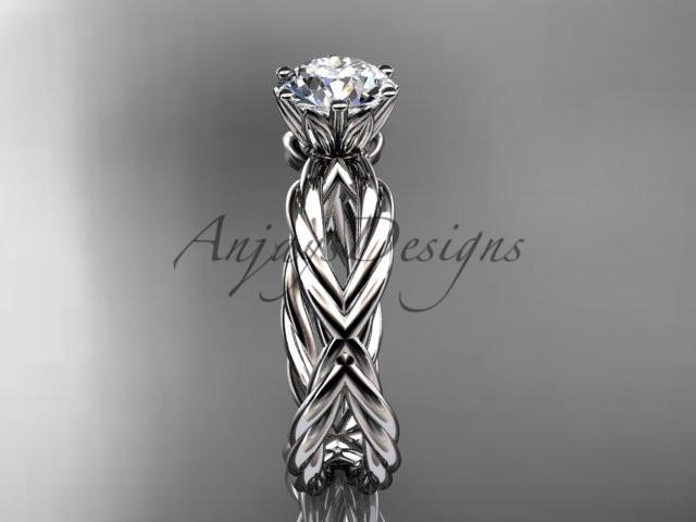 Platinum rope engagement ring RP870