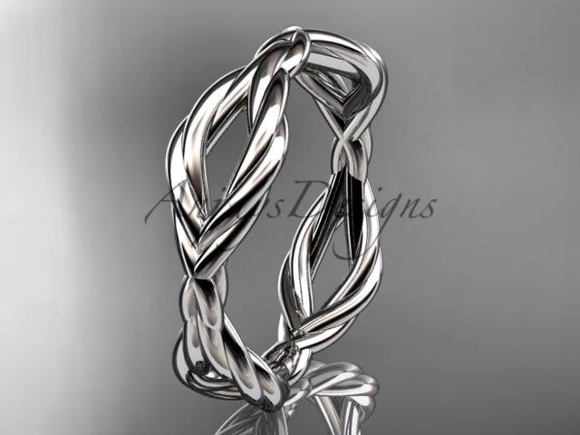 platinum rope wedding band RP898G