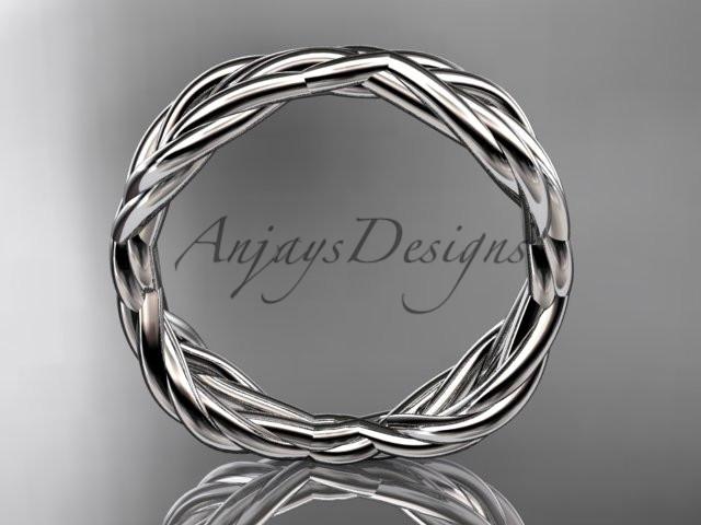 platinum rope wedding band RP898G