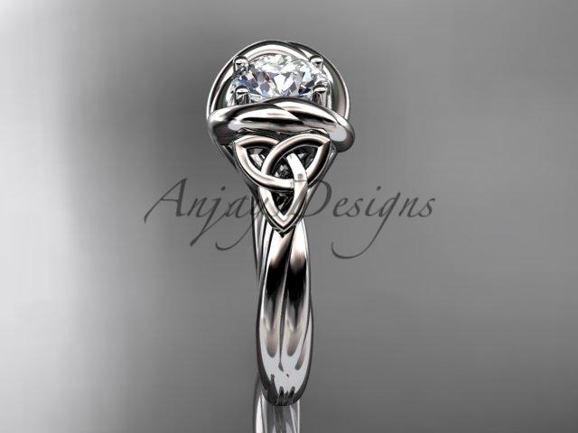 Platinum trinity celtic twisted rope wedding ring RPCT9146