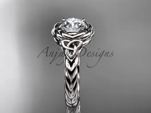 platinum celtic nautical engagement ring RPCT9201