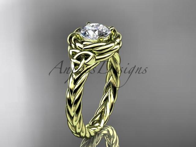 14kt yellow gold celtic nautical engagement ring RPCT9201
