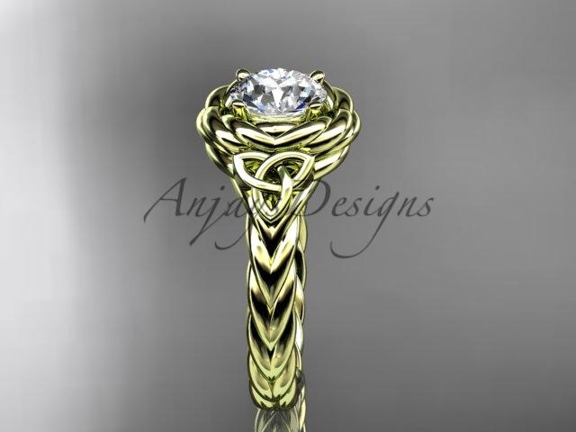 14kt yellow gold celtic nautical engagement ring RPCT9201