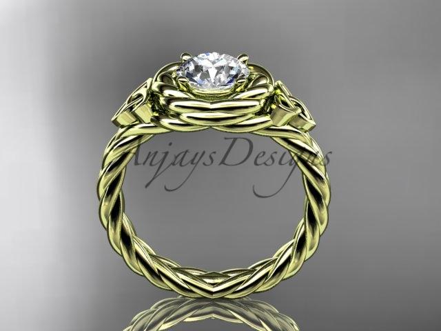14kt yellow gold celtic nautical engagement ring RPCT9201