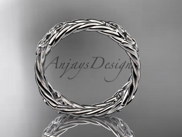 Platinum rope celtic trinity knot wedding band RPCT9356G