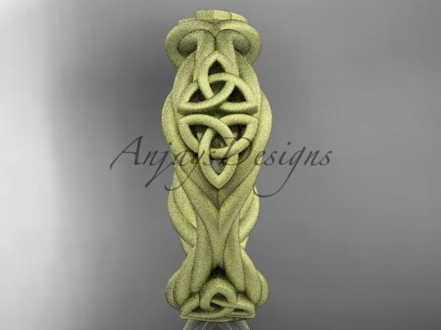 14k yellow gold matte finish rope celtic wedding band RPCT998G