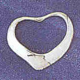 14K WHITE GOLD HEART SLIDE #WG11