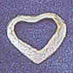 14K WHITE GOLD HEART SLIDE #WG12