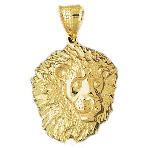 14K GOLD ANIMAL CHARM - LION #1656