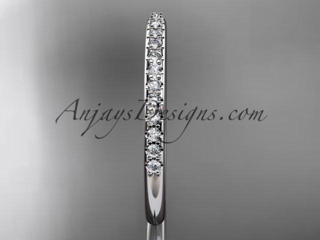 platinum diamond unique wedding ring, engagement ring, wedding band, stacking ring ADER103 - AnjaysDesigns
