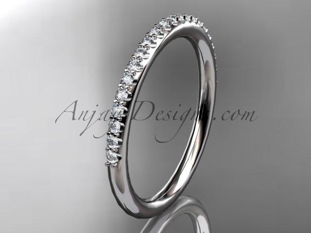 platinum diamond unique wedding ring, engagement ring, wedding band, stacking ring ADER103 - AnjaysDesigns