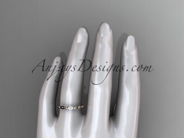 14k rose gold diamond leaf and vine wedding band,engagement ring ADLR11B - AnjaysDesigns, Diamond Wedding Bands - Jewelry, Anjays Designs - AnjaysDesigns, AnjaysDesigns - AnjaysDesigns.co, 