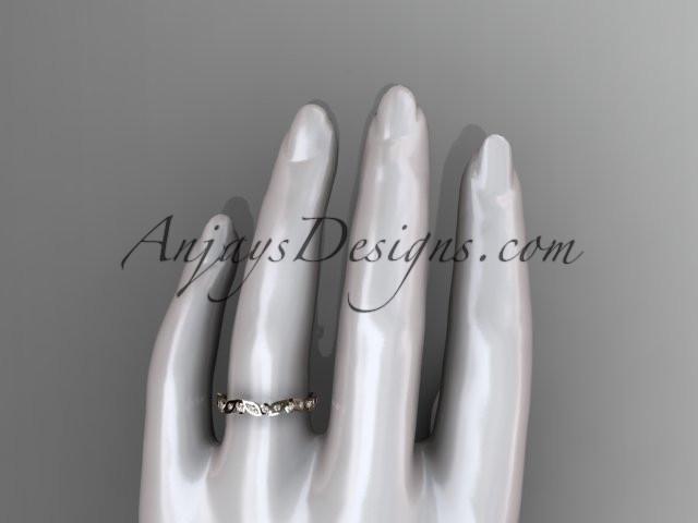 14k rose gold diamond leaf and vine wedding band,engagement ring ADLR13B - AnjaysDesigns, Diamond Wedding Bands - Jewelry, Anjays Designs - AnjaysDesigns, AnjaysDesigns - AnjaysDesigns.co, 