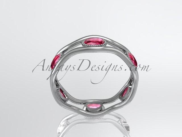 Platinum beautiful wedding ring,engagement band ADLR22 - AnjaysDesigns
