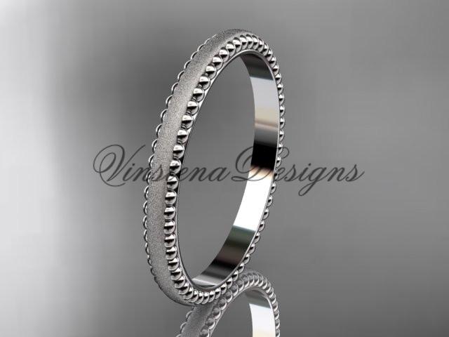 platinum matte finish classic wedding band, engagement ring ADLR384G