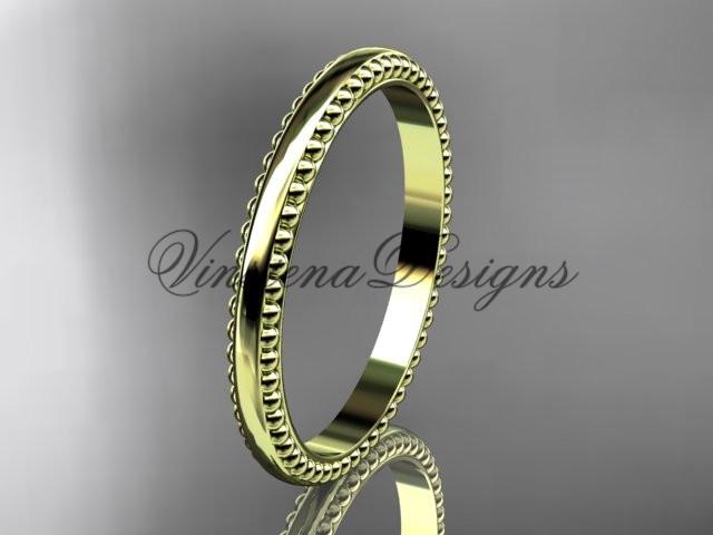 14kt yellow gold classic wedding band, engagement ring ADLR384G