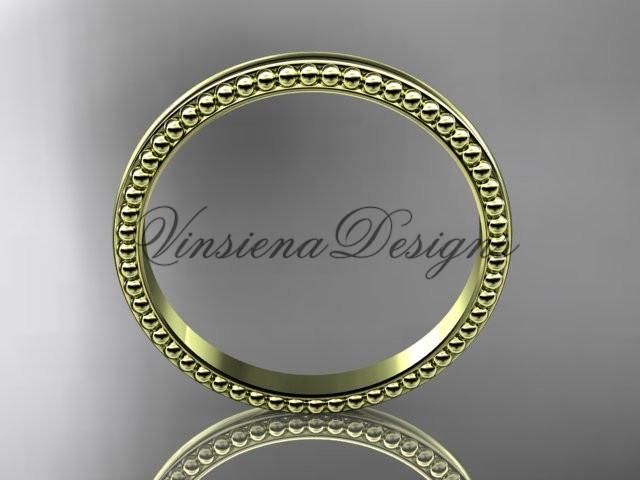 14kt yellow gold classic wedding band, engagement ring ADLR384G