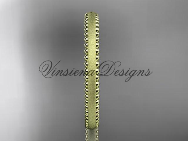 14kt yellow gold matte finish classic wedding band, engagement ring ADLR384G