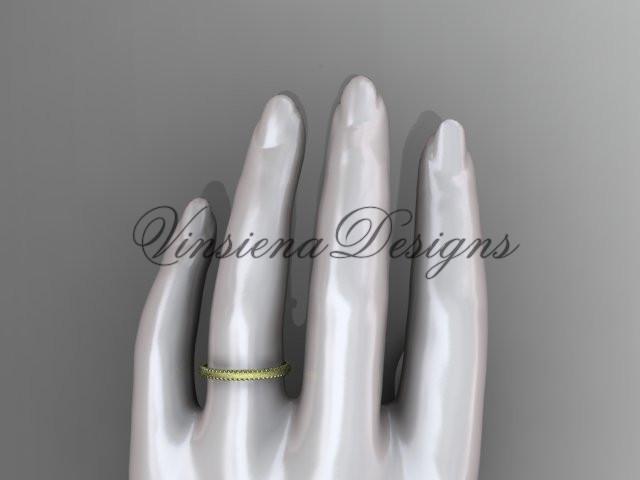 14kt yellow gold matte finish classic wedding band, engagement ring ADLR384G