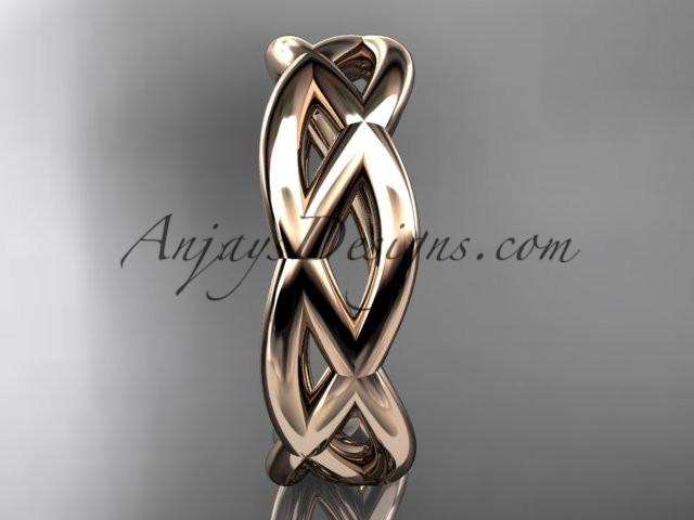 14kt rose gold wedding band ADLR392G - AnjaysDesigns