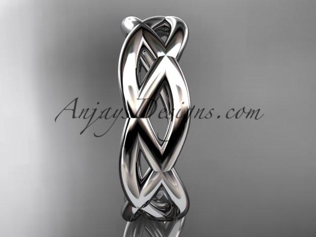 platinum wedding band ADLR392G - AnjaysDesigns