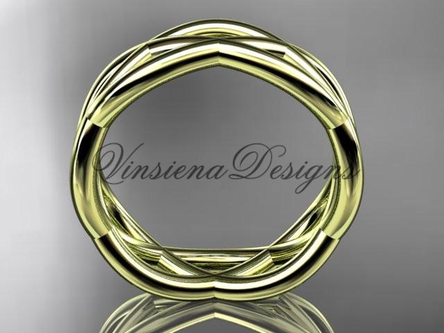 14k yellow gold wedding band ADLR392G