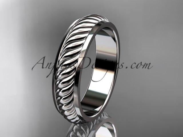 platinum wedding band ADLR399G - AnjaysDesigns