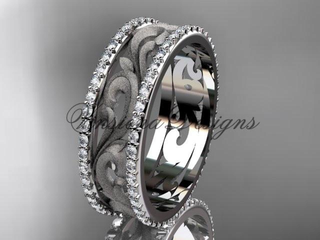 14kt white gold diamond engageme diamond engagement ring, wedding band ADLR414BD