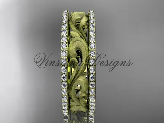 14k yellow gold diamond engageme diamond engagement ring, wedding band ADLR414BD