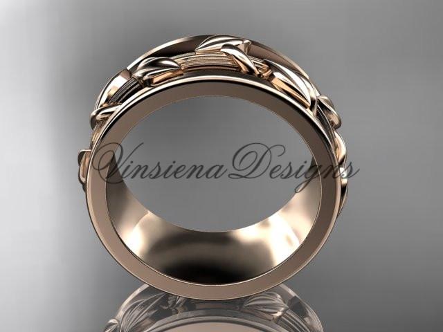 14kt rose gold engagement ring, wedding band ADLR417G