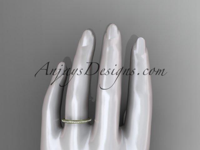 14kt yellow gold diamond wedding ring, engagement ring, wedding band ADER86B - AnjaysDesigns