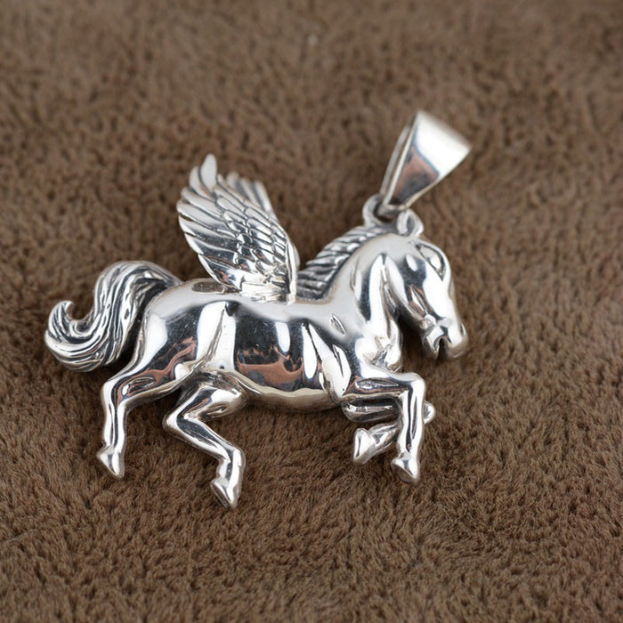 925 Sterling Silver Horse Pendant  lapis lazuli S925 Solid Thai Silver Pendants Pendant Women Jewelry